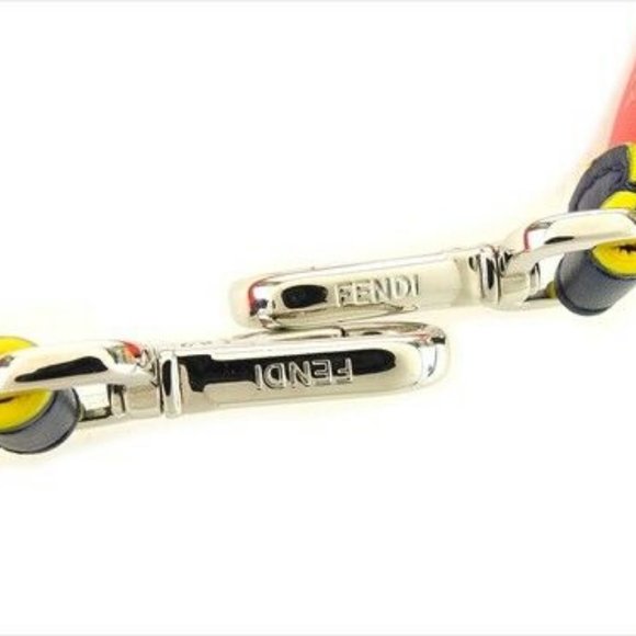 Fendi Shoulder Red Navy Pink leather Woman Authentic Used - Picture 6 of 7